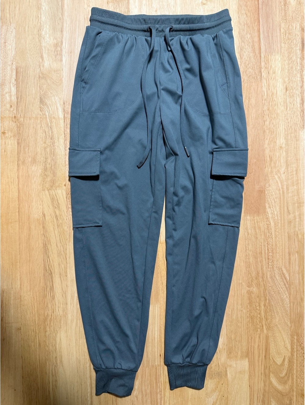 Rachel Zoe Women’s Small Slate Blue Cargo Jogger Pants Soft Stretch